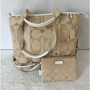 Coach Kyra tote & matching wristlet
